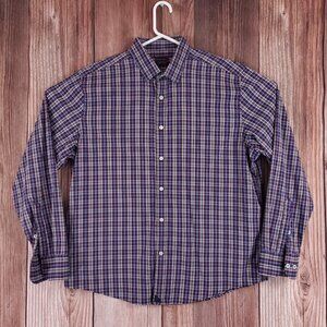UNTUCKit Mens Size XL Millbrook Plaid Long Sleeve Button Up Performance Shirt